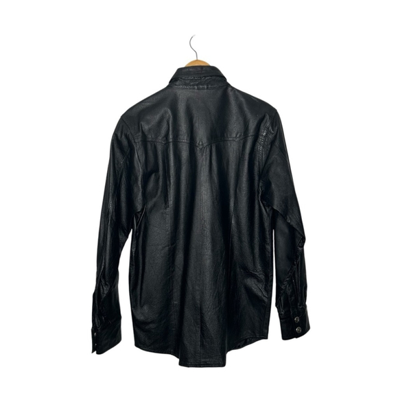 Harley Davidson Vintage Classic Leather Motorcycle Snap Jacket Women’s Medium - Picture 9 of 16